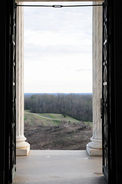 View from the Illinois Memorial in 2011.