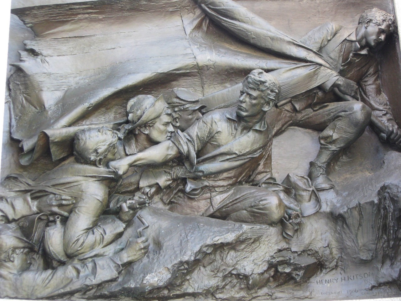Bronze Panel on Iowa Monument