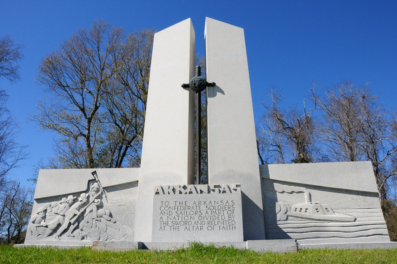 The Arkansas Monument at Vicksburg National Military Park.